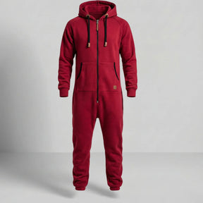 Gardaly Cosy Fleece Zip Hooded Jumpsuit