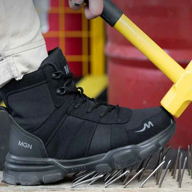 Gardaly | Unisex IronShield™ Steel-Toe Safety Trainers – Waterproof, Puncture-Resistant & Non-Slip