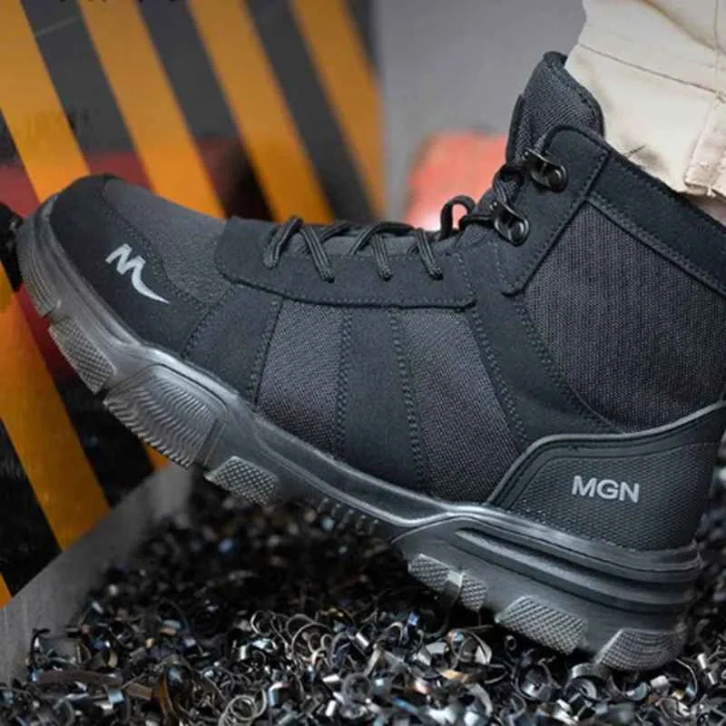Gardaly | Unisex IronShield™ Steel-Toe Safety Trainers – Waterproof, Puncture-Resistant & Non-Slip