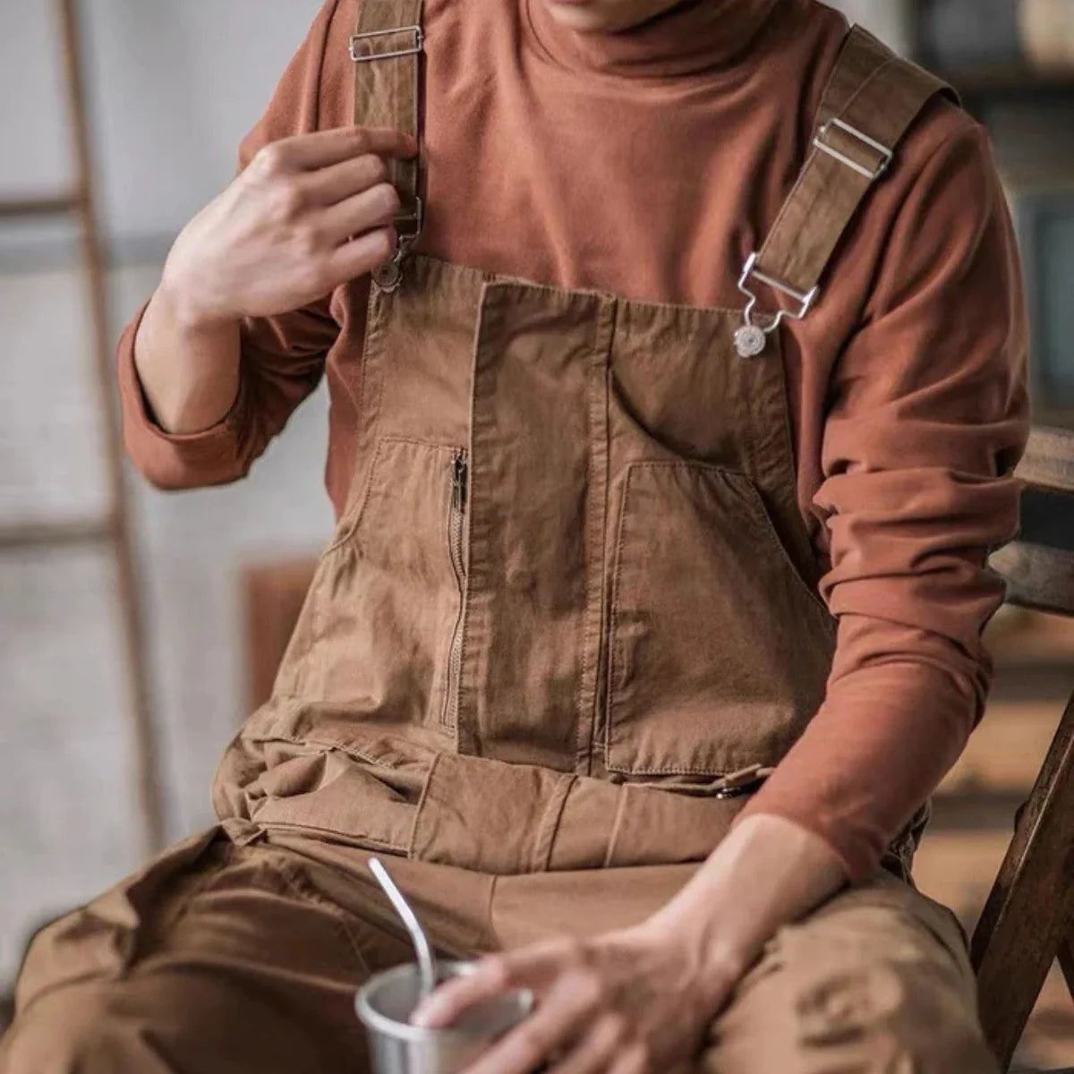 Gardaly Easy-Drape Overalls
