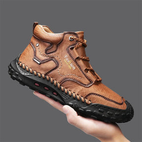 Men’s Ridgewalk Leather Ankle Boots – Outdoor Grip with Everyday Comfort