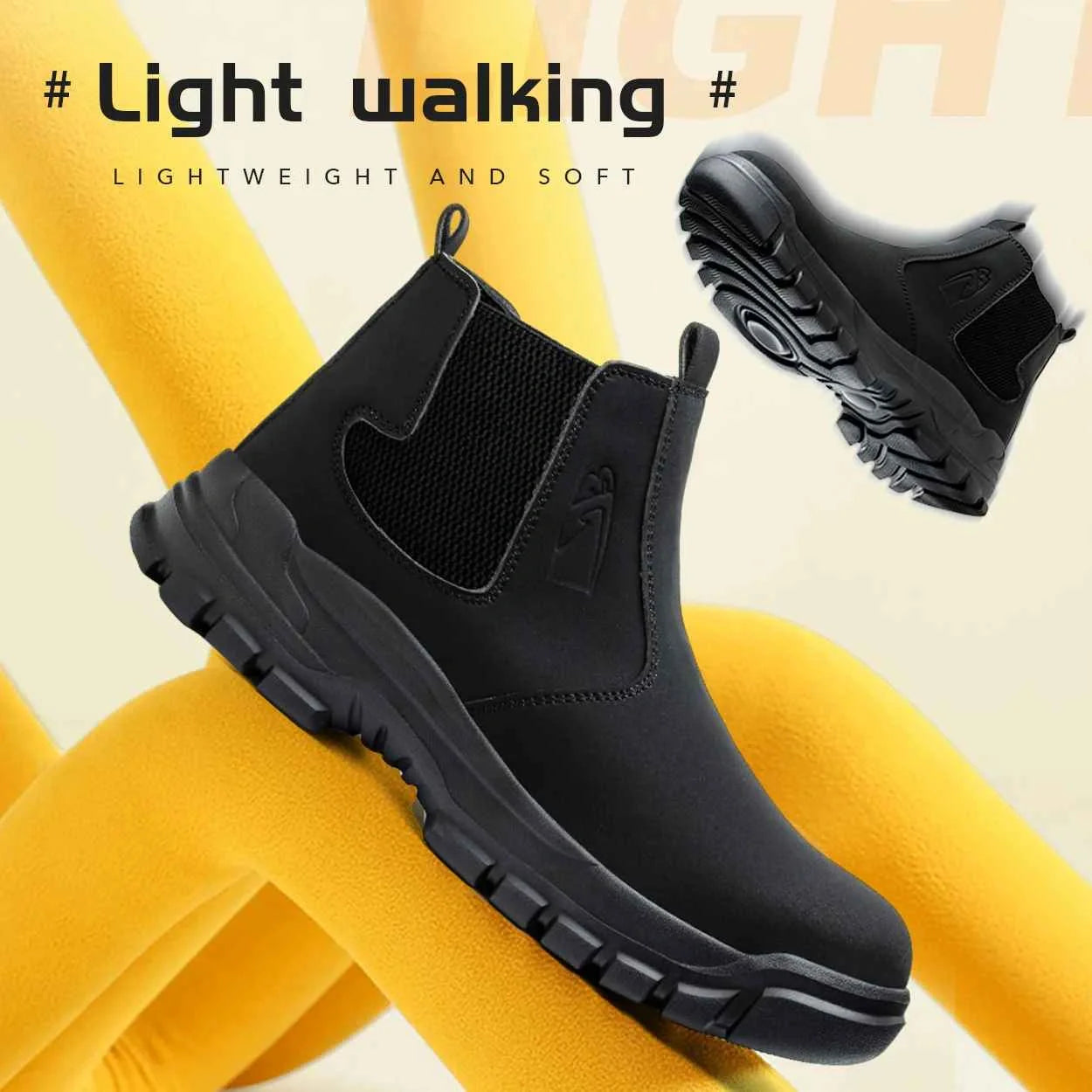 Gardaly | Men’s WeldSafe™ Steel-Toe Work Trainers – Waterproof, Puncture-Resistant & Spark-Resistant