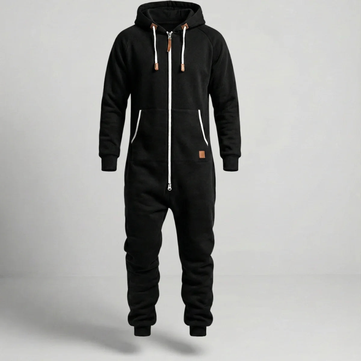 Gardaly Cosy Fleece Zip Hooded Jumpsuit