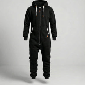 Gardaly Cosy Fleece Zip Hooded Jumpsuit