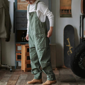 Gardaly Winston Zip-Front Overalls