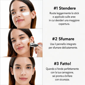Bella Offerta | Fondotinta intelligente – Pennello integrato e pigmenti adattivi – SkinMatch™