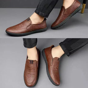 Bella Offerta | Mocassini slip-on in pelle da uomo