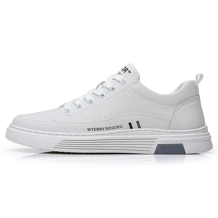 Sneaker Casual in Vera Pelle | Modello Flat Sport
