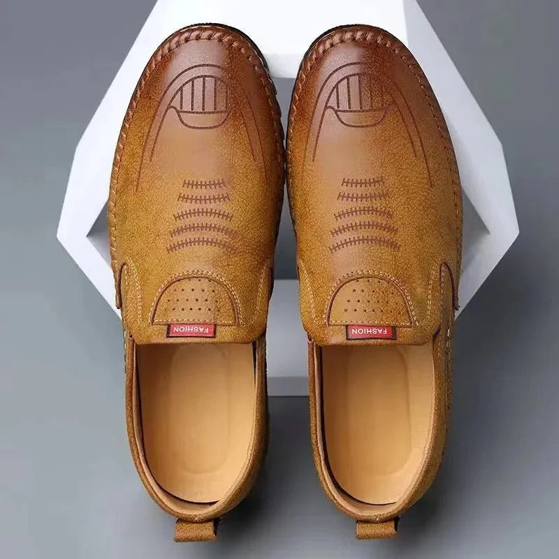 Bella Offerta | Mocassini slip-on in pelle da uomo