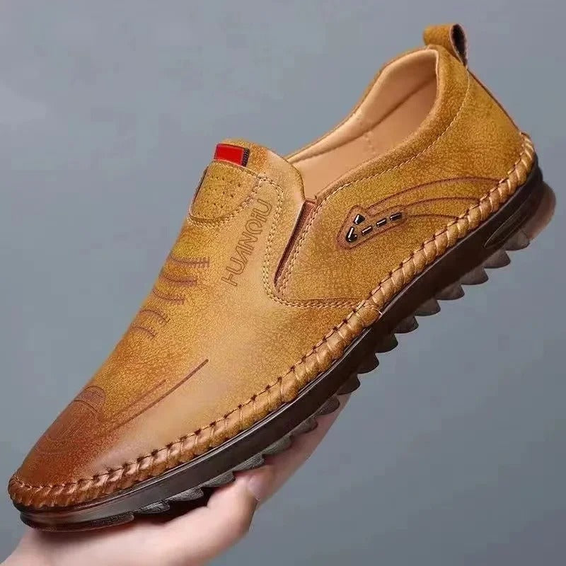 Gardaly | Leather Slip-On Moccasins for Men